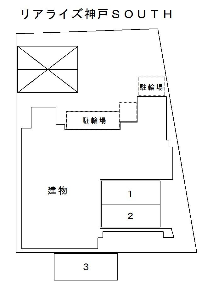 リアライズ神戸SOUTHの駐車配置図