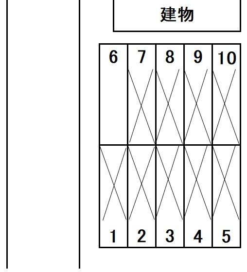 澤田入谷西四丁目駐車場の駐車配置図