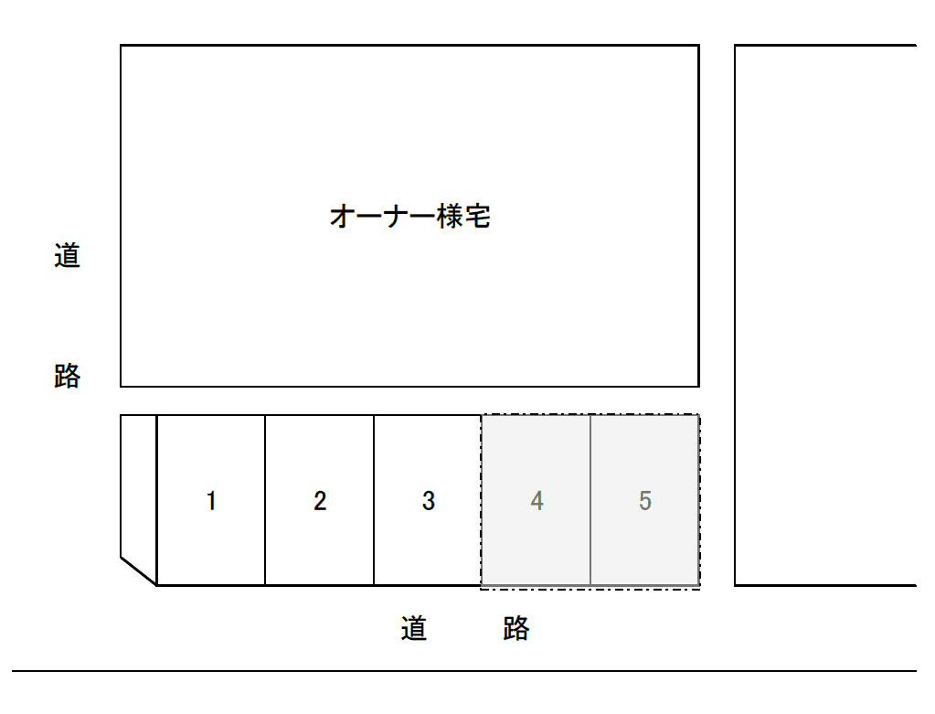 水前寺2丁目N駐車場の駐車配置図