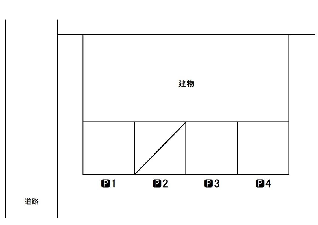 大倉駐車場の駐車配置図