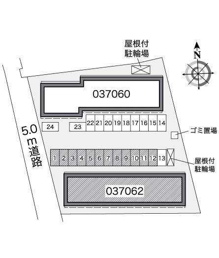 ラインMK(37062)の駐車配置図