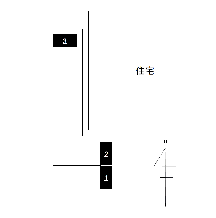 No.38の駐車配置図