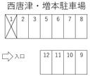 西唐津・増本駐車場の駐車場