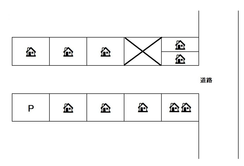澤田入谷東三丁目駐車場の駐車配置図