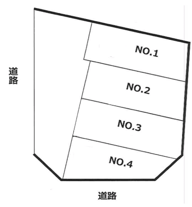 にしとこRVパーキングの駐車配置図