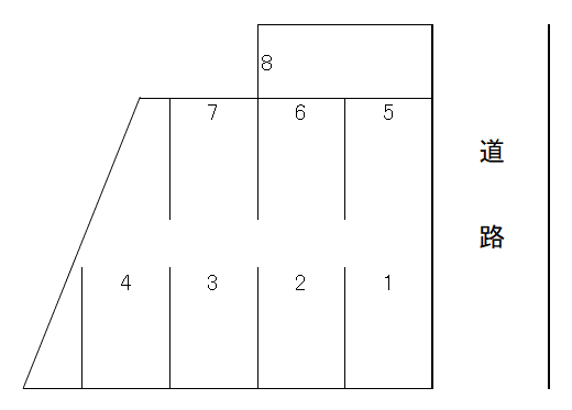 坂本駐車場の駐車配置図