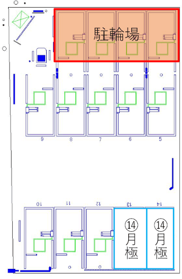 桜見町第1の駐車配置図