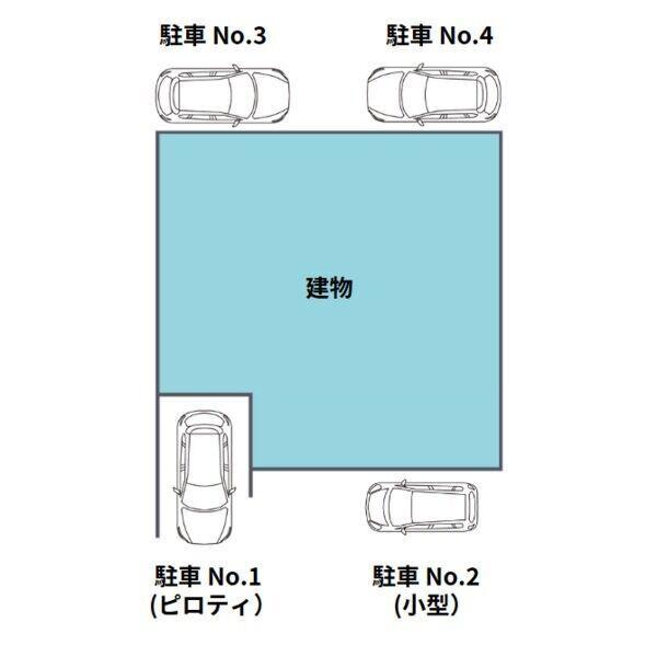 CASA N7の駐車配置図