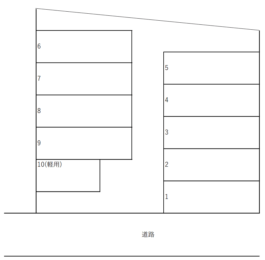 米丸iパーキングの駐車配置図