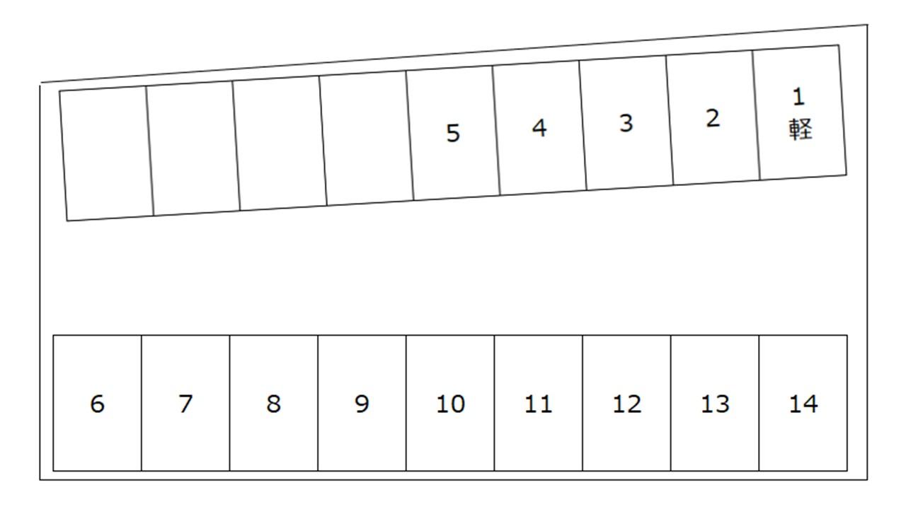 Dパーキング仙台上杉5丁目第1の駐車配置図