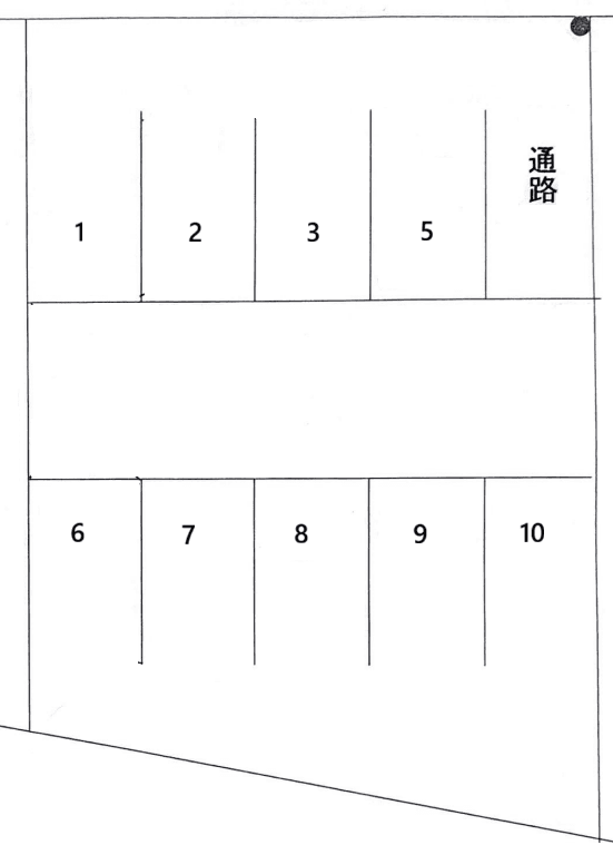 垳昼間駐車場の駐車配置図