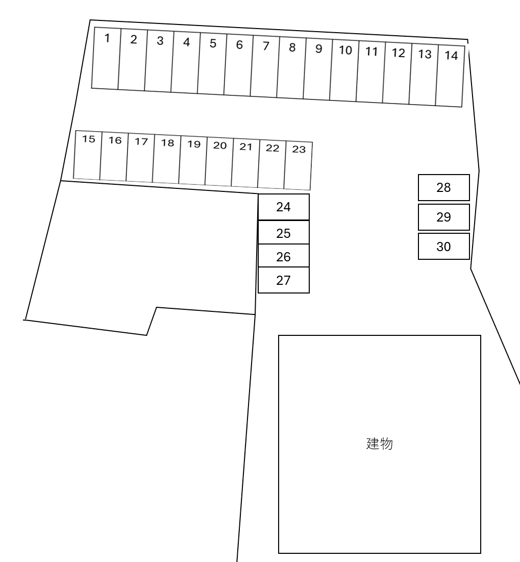 朝日町111-2駐車場の駐車配置図