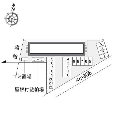 辰野(14069)の駐車配置図