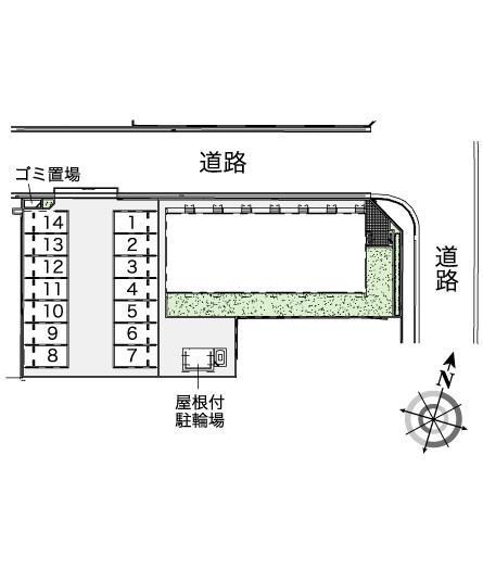 エーデルハイムⅡ(42386)の駐車配置図