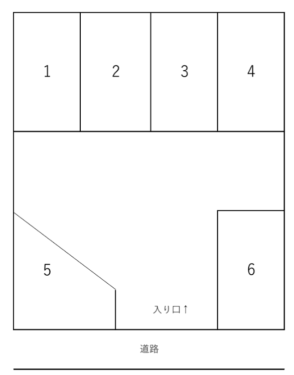 比嘉パーキング2の駐車配置図