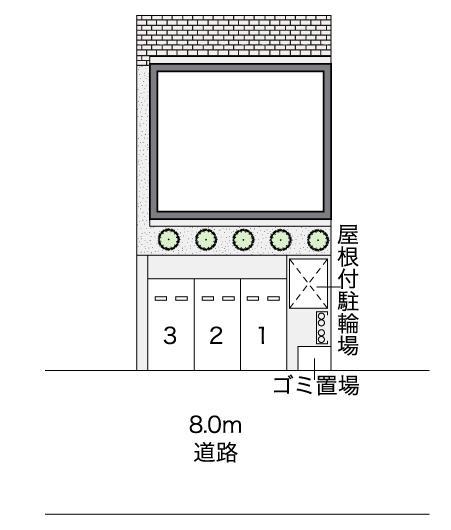 富士見が丘(45820)の駐車配置図