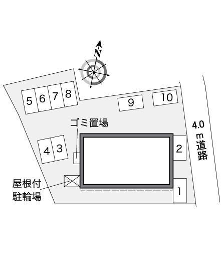 裾花Ⅱ(36067)の駐車配置図