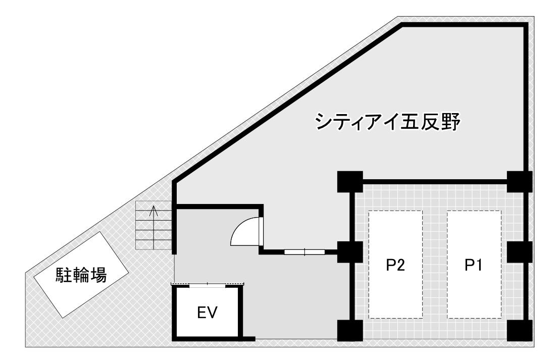 シティアイ五反野の駐車配置図