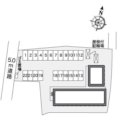 重留Ⅱ(25930)の駐車配置図