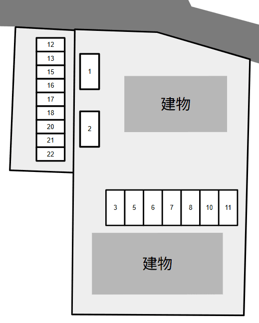 Grand Fontaine 敷地外別駐車場の駐車配置図