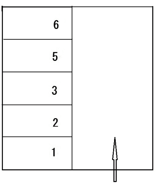 パーク花沢町1の駐車配置図