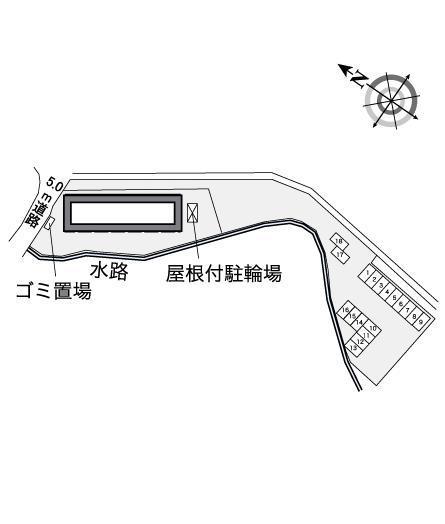 成出ハイツ(36341) 敷地外駐車場の駐車配置図
