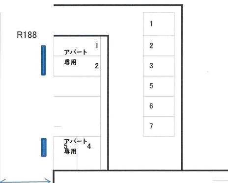 グリーンハイツ愛宕駐車場の駐車配置図