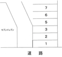 大川和良比パーキングの駐車場