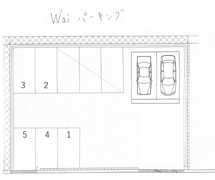 Waiパーキングの駐車配置図