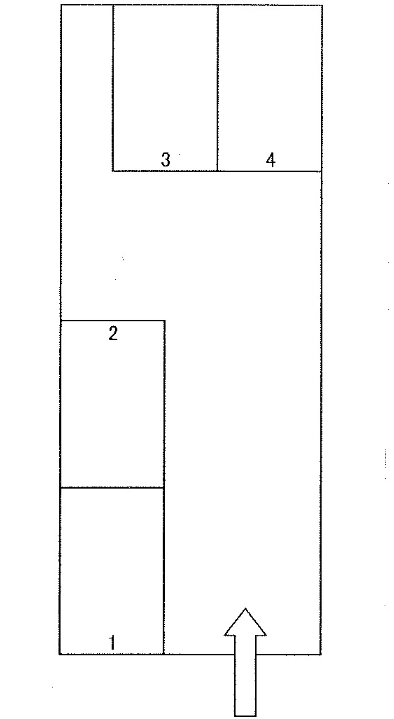 パーク長住町6の駐車配置図