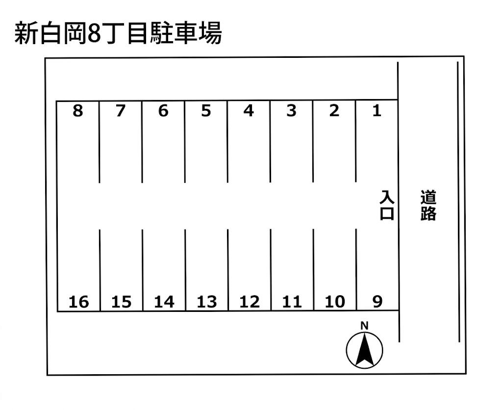 334駐車場の駐車配置図