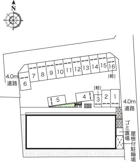 中央山之神(45616)の駐車配置図