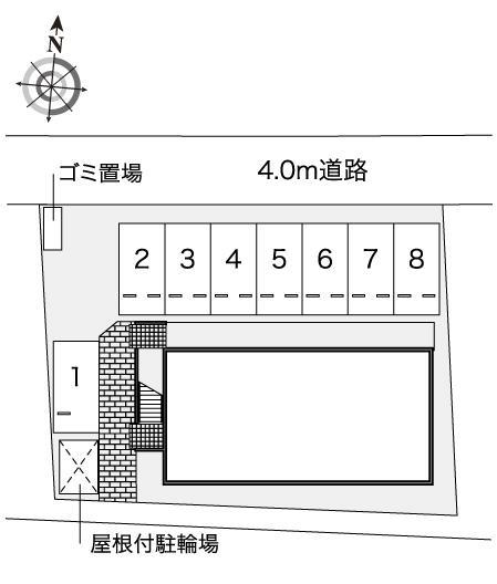 颯(44383)の駐車配置図