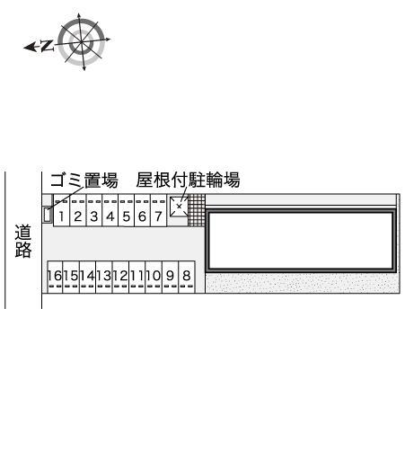 銀河鉄道(45938)の駐車配置図