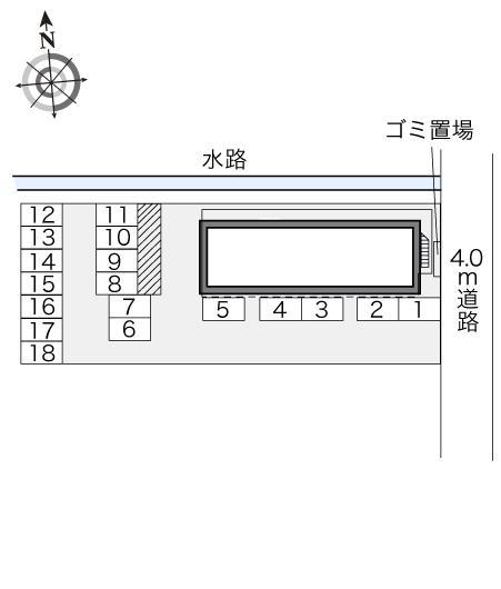 サンデンⅣ(22516)の駐車配置図