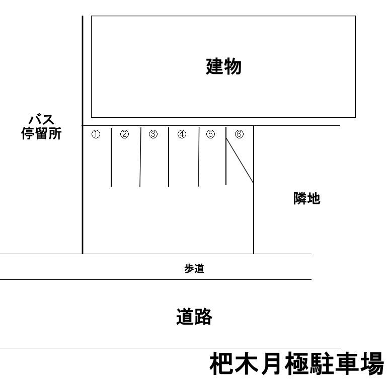 杷木月極駐車場の駐車配置図