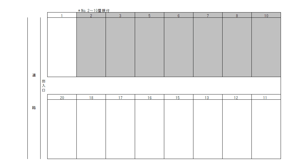 MEパーキングの駐車配置図