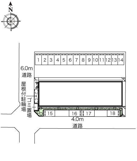 リヴェール(46083)の駐車配置図