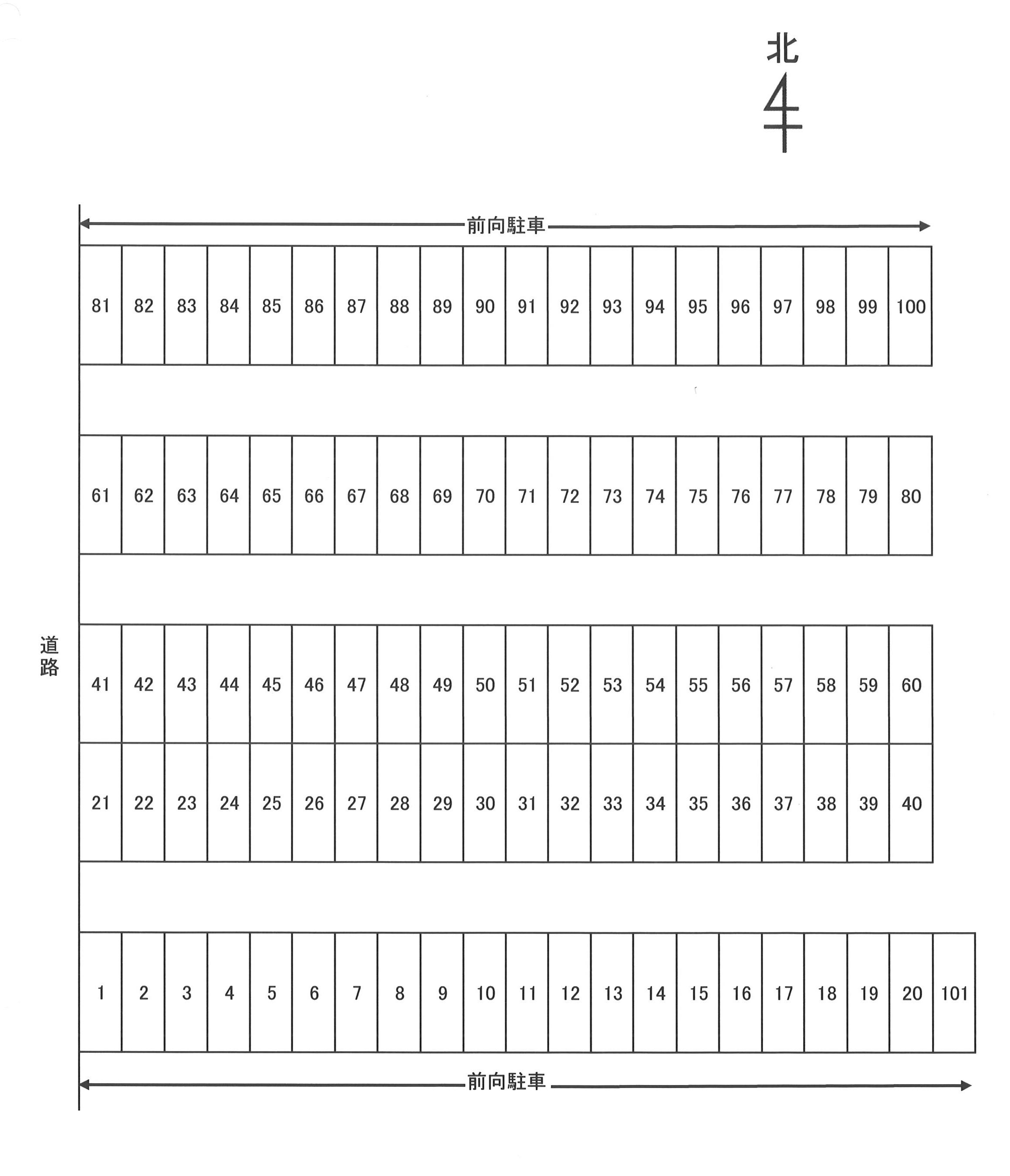 481駐車場の駐車配置図