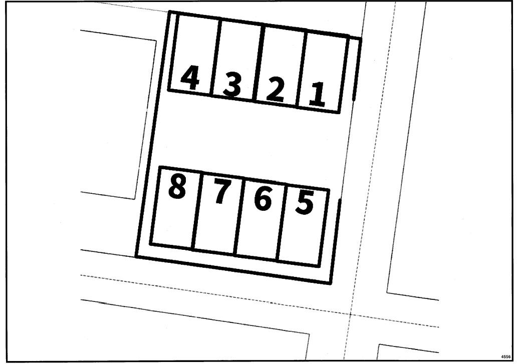 城下四丁目駐車場の駐車配置図