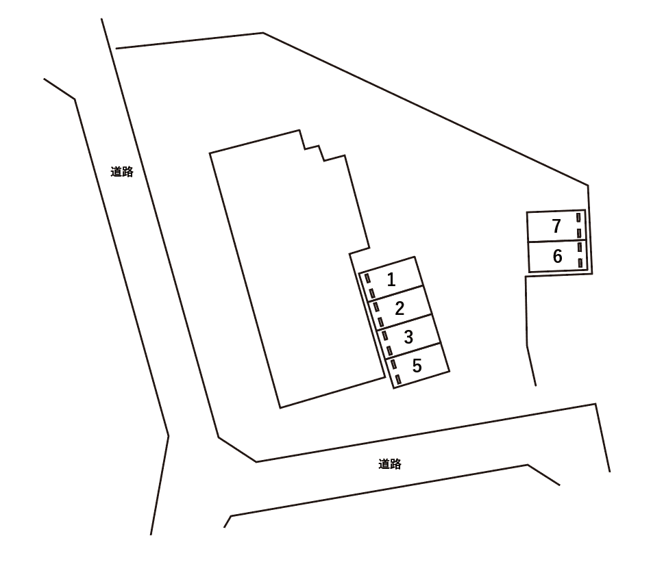 アンプルールフェールオリゾンの駐車配置図