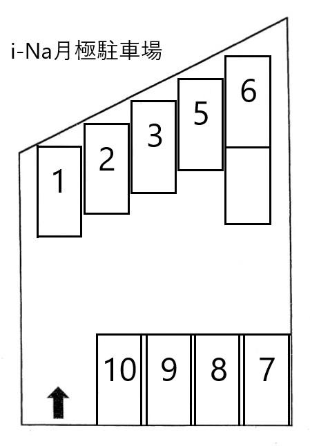 i-Na月極駐車場の駐車配置図
