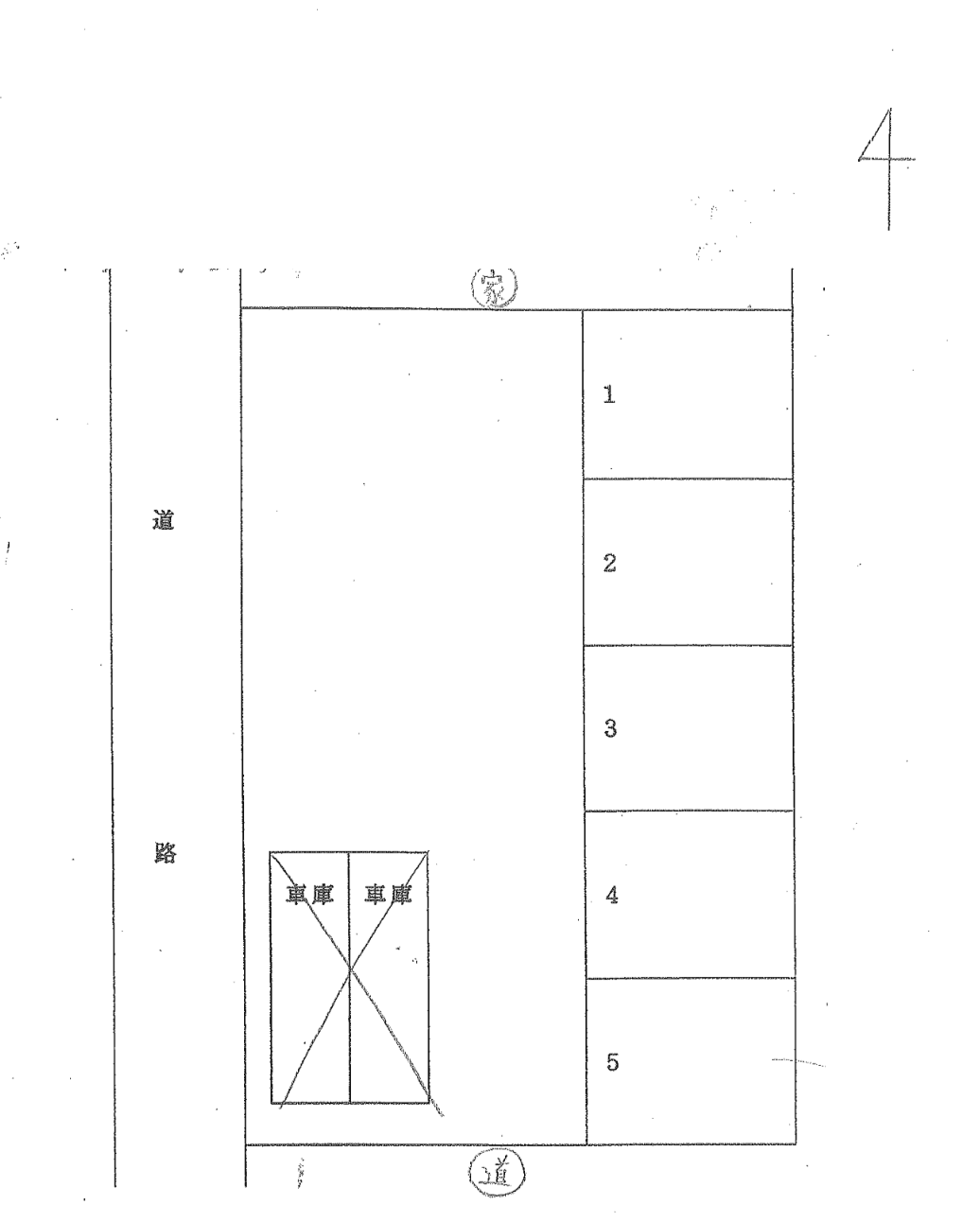 天満YTパーキングの駐車配置図
