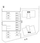 フジテラスモータープールの駐車場