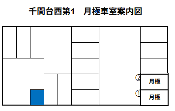 千間台西第1の駐車配置図