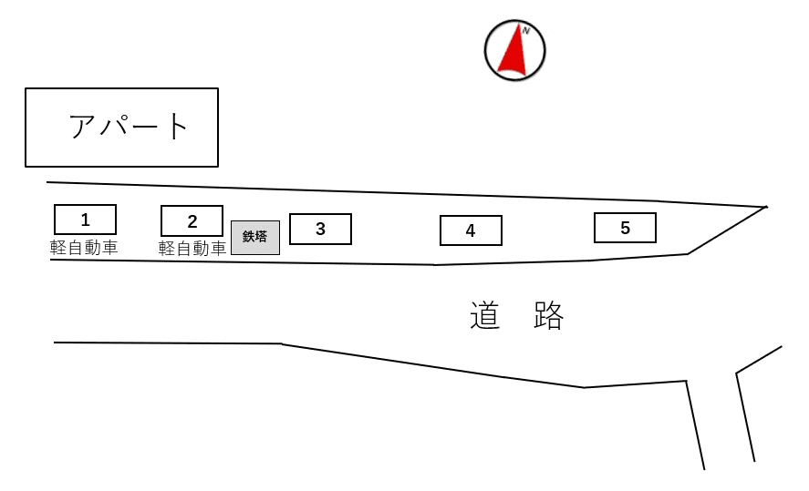 すえひろパーク広瀬の駐車配置図