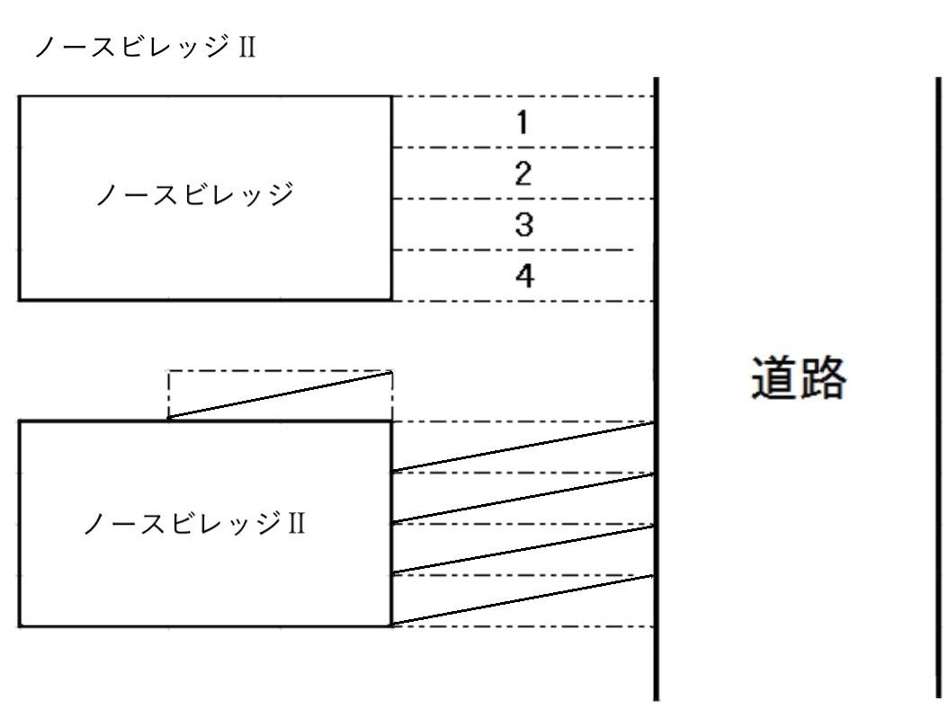 ノースビレッジⅡの駐車配置図