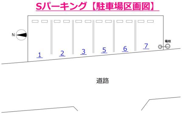 諸江町Sパーキングの駐車配置図