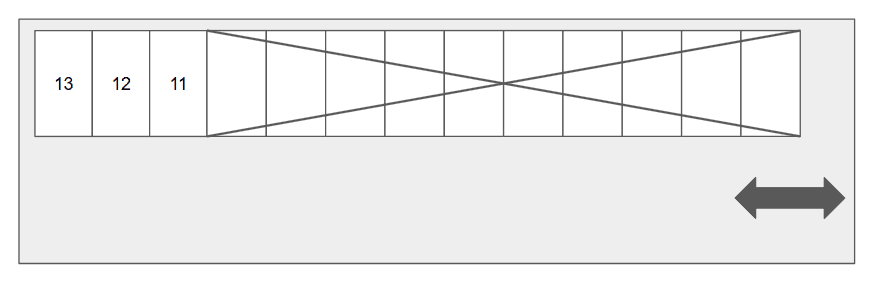 茨木西駅前駐車場の駐車配置図