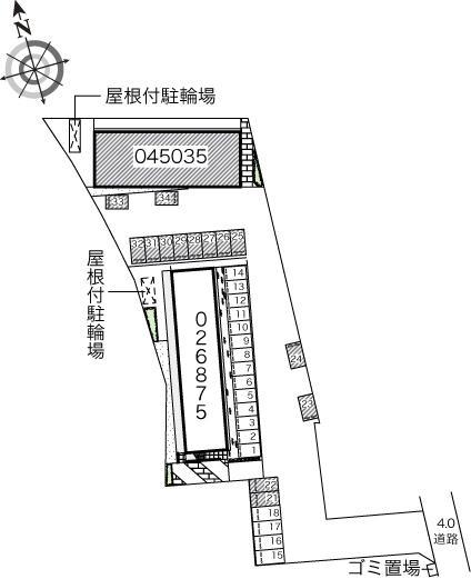 Hiro Ⅲ(45035)の駐車配置図